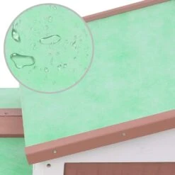 VIDAXL Clapier Large D'extérieur Marron Et Blanc 145x45x85 Cm Bois -VIDAXL Soldes Magasin 64996c4a28ceb2.72286596